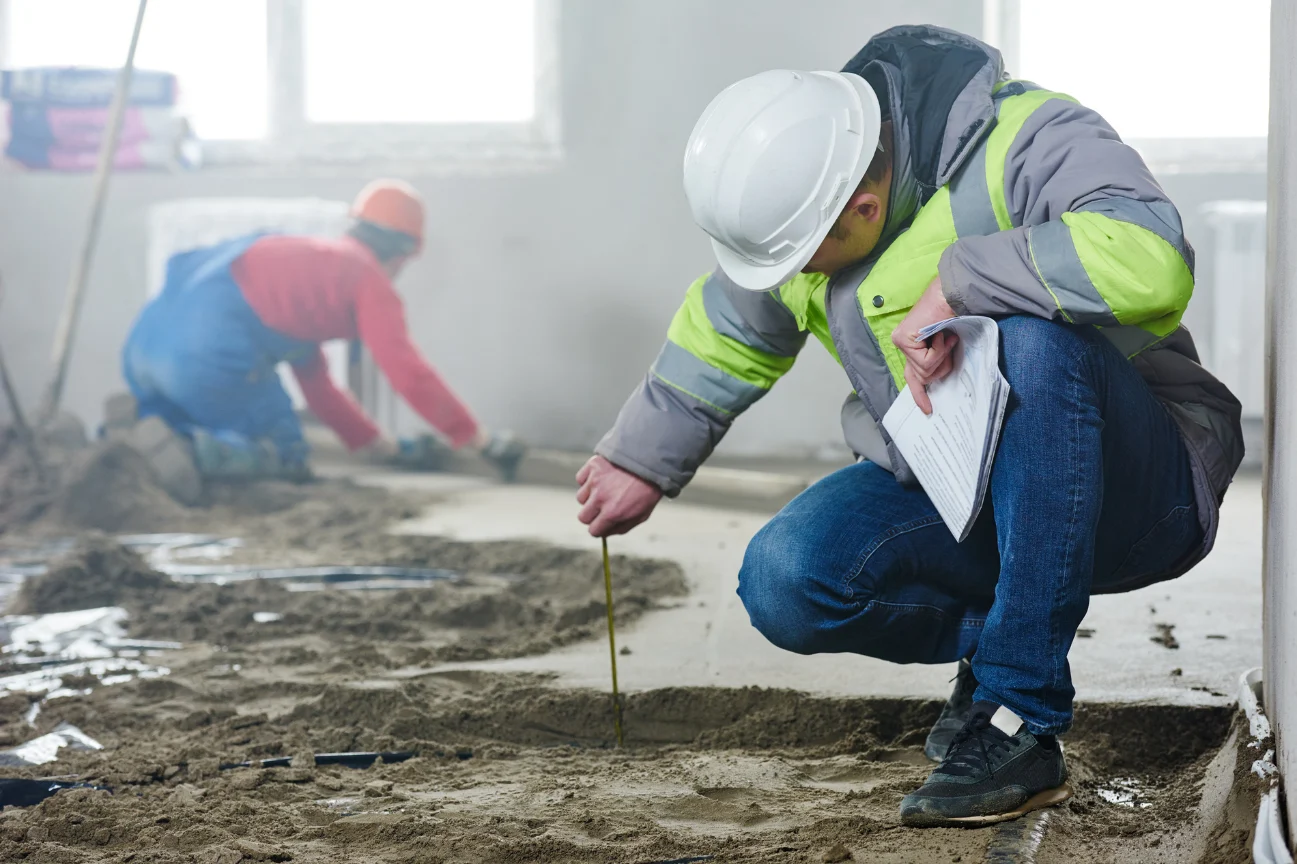 Inspector reviewing project site reflects the about us promise of Deck Builders Palmerston North.