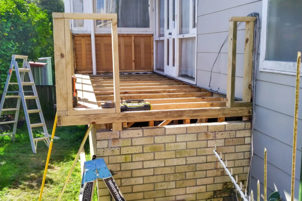 Professional work in progress by Deck Builders Palmerston North with skilled deck builders palmerston north.