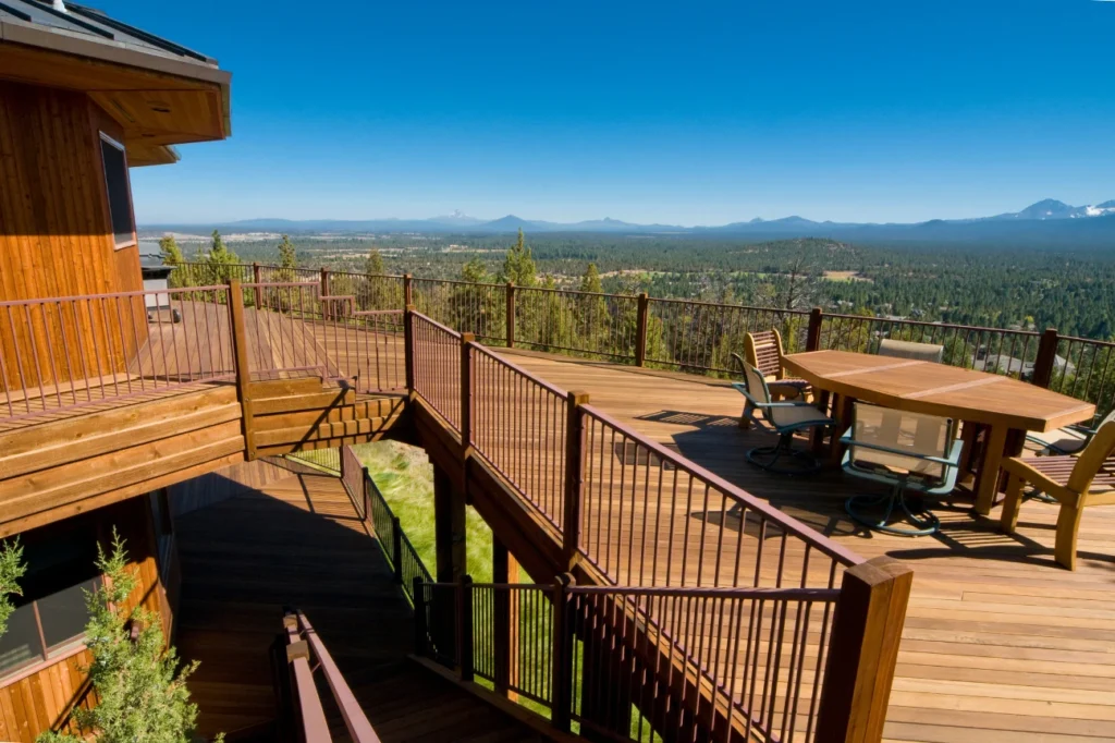Elevated custom decks with a scenic view built by Deck Builders Palmerston North for stylish outdoor spaces.