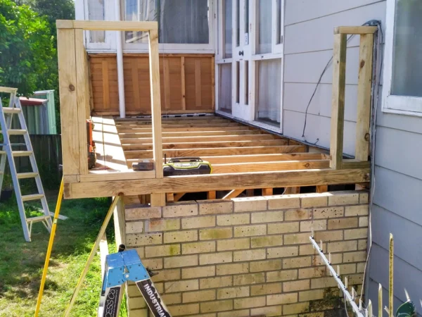 Professional work in progress by Deck Builders Palmerston North with skilled deck builders palmerston north.