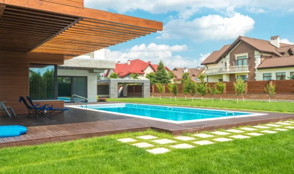 Easy Maintenance Poolside Decks By Deck Builders Palmerston North Modern poolside decks designed for easy maintenance and long life by Deck Builders Palmerston North