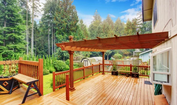 Floating Decks By Deck Builders Palmerston North With Long-Lasting Strength Floating decks by Deck Builders Palmerston North featuring structural tiles for strength and durability.