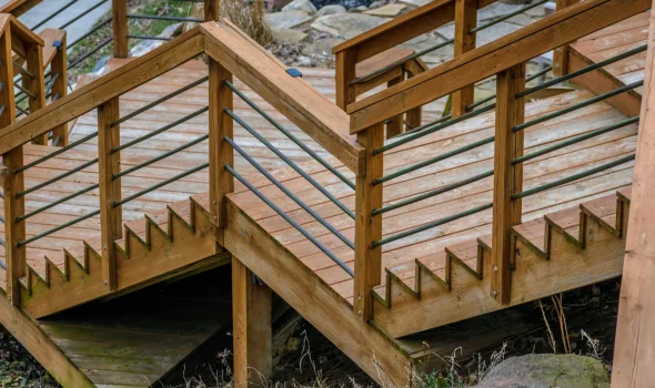 Lower Cost Custom Decks By Deck Builders Palmerston North Strong wooden custom decks with railings built by Deck Builders Palmerston North for long term savings.