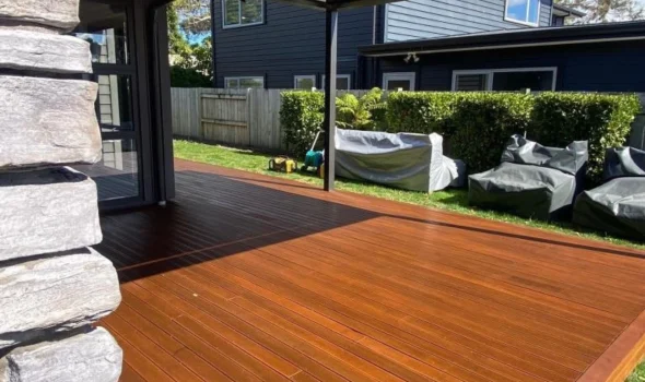 Timber Decks By Deck Builders Palmerston North With All-Season Durability Richly finished timber decks built by Deck Builders Palmerston North offering better durability in all seasons.